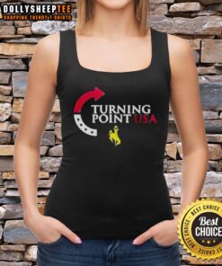 Top Wyoming Cowboys Turning Point USA tank top featuring a bold design for fans and supporters of Wyoming athletics.