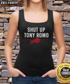 Good Buffalo Bills Shut Up Tony Romo Tank Top featuring bold graphics and team colors, perfect for fans and game day.