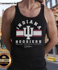 Official College Football Playoff Indiana Hoosiers 2026 National Championship logo tank top showcasing team pride.