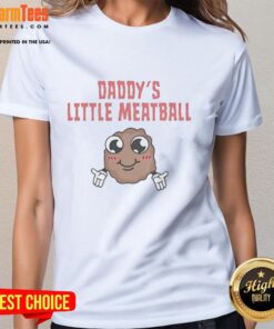 Happy Gilmore 2 Daddy's Little Meatball Ladies Tee featuring a fun graphic design and vibrant colors, perfect for casual wear.