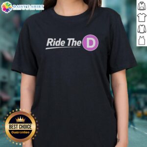 Nice Ride The D Ladies Tee featuring a stylish design, perfect for casual outings and showcasing your love for biking.