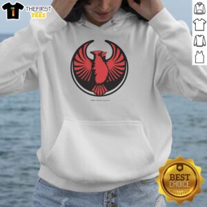 Premium Rebel Northern Cardinal Alliance Hoodie in vibrant red, featuring a stylish design and comfortable fit for casual wear.