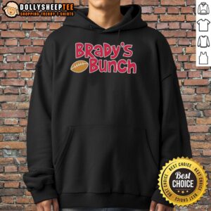 Alt Text: Hot Bradys Bunch Buffalo Bills hoodie featuring vibrant team colors and stylish design for fans and collectors.