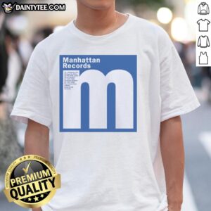 Alt Text: Good Manhattan Records Shibuya Tokyo Hip-Hop and Rap T-Shirt featuring vibrant design and urban style.