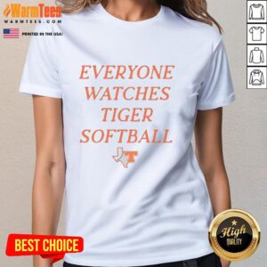 Premium Tiger Softball Ladies Tee featuring a stylish design, perfect for fans and players supporting their team.