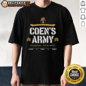 Official Jacksonville Jaguars Josh Allen Memories T-Shirt celebrating Coen's Army and the spirit of Duuuval to Glory.