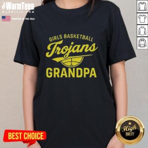 Awesome Girl Basketball Trojans Grandpa T-Shirt - Image 3