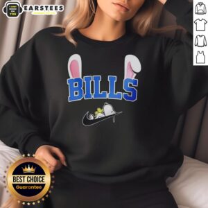 Awesome Buffalo Bills X Snoopy Happy Easter Sweatshirt featuring festive design and team colors for fans.