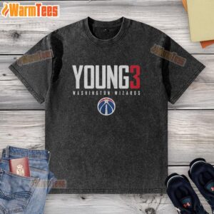 Good Trae Young 3 Washington Wizards Elite Washed T-Shirt featuring a stylish design for basketball fans and collectors.