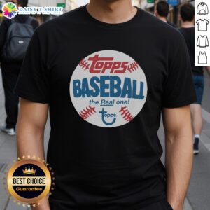 Alt Text: Good Topps Baseball The Real One Raglan T-Shirt featuring a stylish design and comfortable fit for baseball fans.