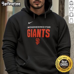 Premium engineered San Francisco Giants MLB logo hoodie, showcasing team pride and stylish design for fans.