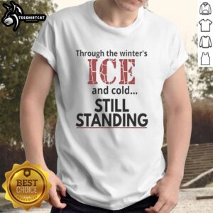 Good Streets of Minneapolis Through the Winter's Ice and Cold Still Standing T-Shirt showcasing a vibrant winter design.
