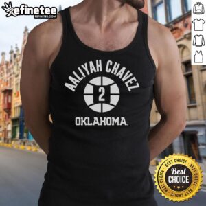 Pretty Oklahoma Sooners Basketball Aaliyah Chavez #2 Name Number Ball T-Shirt - Image 5