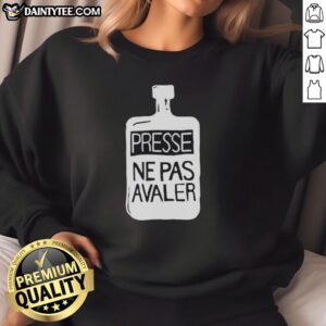 Thom Yorke wearing a Presse Ne Pas Avaler sweatshirt, showcasing his unique style and artistic vibe.