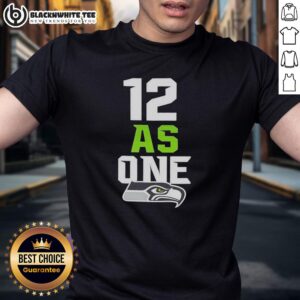 Alt Text: Original Seattle Seahawks 12 As One Super Bowl LX Champions 2026 T-Shirt featuring bold team graphics.