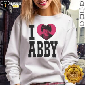 Top Pauley Perrette I Love Abby sweatshirt featuring a stylish design, perfect for fans of NCIS and cozy fashion.