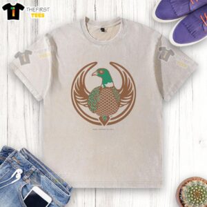 Alt Text: Premium Rebel Pheasant Alliance washed t-shirt featuring a stylish design and comfortable fit for casual wear.