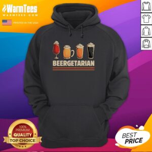 Nice Beergetarian Hoodie featuring a fun graphic for beer-loving vegetarians, perfect for casual outings and cozy wear.