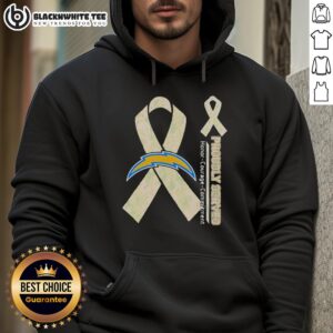 Hot Los Angeles Chargers hoodie featuring the words Honor, Courage, Commitment, perfect for fans and gamers alike.