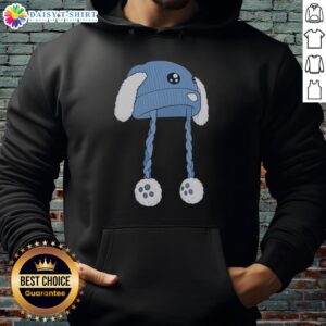 Adorable pretty blue bunny hat hoodie for kids, featuring cute ears and a cozy design perfect for chilly days.