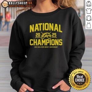 Original Western Michigan Broncos 2025 National Champions sweatshirt featuring team colors and logo, perfect for fans.