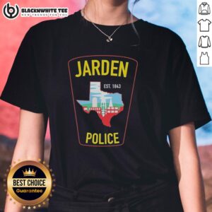 Nice Jarden Police Est. 1843 ladies tee featuring a stylish design and comfortable fit for everyday wear.