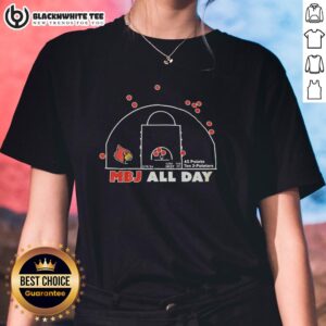 Top Mikel Brown Jr. Rookie Louisville Cardinals MBJ All Day Ladies Tee featuring vibrant team colors and stylish design.
