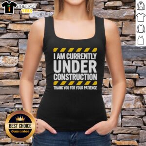 Get Well Soon tank top for post-surgery recovery, featuring a humorous 'Under Construction' design.