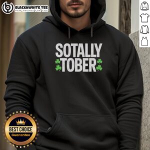 Alt Text: Official Sotally Tober Irish Pub Shamrock Hoodie featuring a vibrant shamrock design, perfect for St. Patrick's Day.