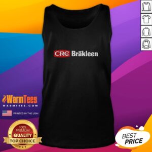 Nice CRC Brakleen logo tank top featuring a stylish design, perfect for automotive enthusiasts and casual wear.