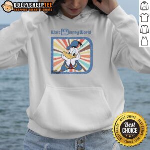 Original Donald Duck hoodie featuring classic Walt Disney World characters, perfect for Disney fans and collectors.