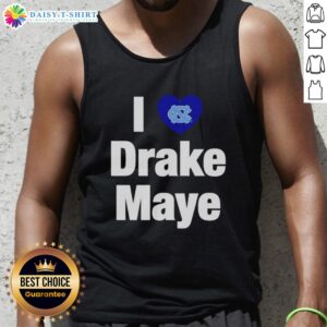 Nice I Love Drake Maye UNC Football tank top featuring vibrant colors and stylish design for fans and athletes.