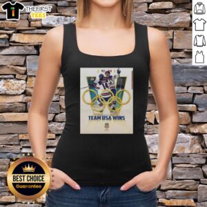 USA Wins tank top featuring the Top US Olympic Men's Ice Hockey Team design, perfect for sports fans and athletes.