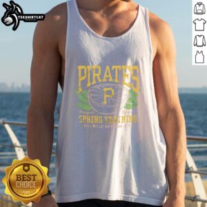 Premium Pittsburgh Pirates Grapefruit League tank top featuring team logo and vibrant colors, perfect for baseball fans.