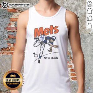 Nice Topps New York Mets Raglan Tank Top featuring team colors and logo, perfect for fans and summer outings.