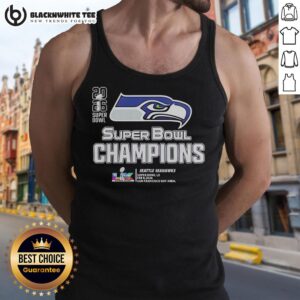 Good Seattle Seahawks Super Bowl LX Champions 2026 NFL Big Logo Center Tank Top, perfect for fans celebrating victory.