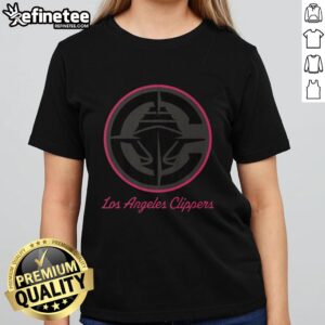 Premium Los Angeles Clippers highlight reel ladies tee featuring vibrant graphics and comfortable fit for fans.