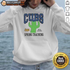 Alt Text: Stylish Top Chicago Cubs Cactus League hoodie featuring team colors and logo, perfect for baseball fans.