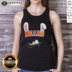 Awesome Chicago Bears X Snoopy Happy Easter tank top featuring vibrant graphics and festive design for fans.