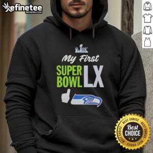 Alt Text: Nice Seattle Seahawks Super Bowl LX 2026 logo hoodie featuring bold team colors and design for fans.