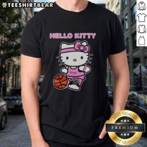 Alt Text: Official Portland Trail Blazers X Hello Kitty 2026 Night Celebration T-Shirt featuring unique design and vibrant colors.