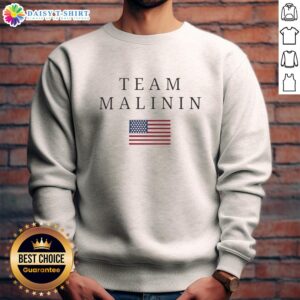 Hot Team Malinin USA Flag Sweatshirt featuring a stylish design with the American flag and vibrant colors.