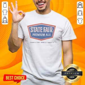 Good State Fair Premium Ale F&S Brewing Shamokin T-Shirt featuring vibrant graphics and comfortable fit for beer enthusiasts.