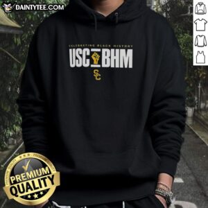 Awesome USC Trojans History Month tribute hoodie featuring vibrant colors and bold design celebrating USC heritage.