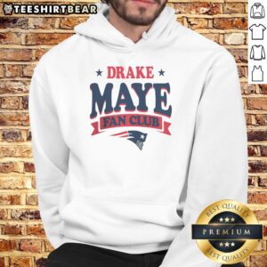 Alt Text: Cozy Top New England Patriots Drake Maye Fan Club Hoodie in team colors, perfect for showing your support.