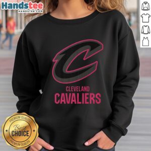 Alt Text: Premium Cleveland Cavaliers highlight reel sweatshirt featuring team colors and logo, perfect for fans and game day wear.