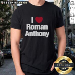 Premium I Heart Roman Anthony T-Shirt featuring a stylish design perfect for fans of Roman Anthony and trendy fashion.