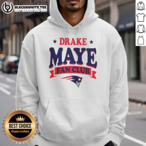 Awesome New England Patriots Drake Maye Fan Club Hoodie featuring bold team colors and logo, perfect for loyal fans.