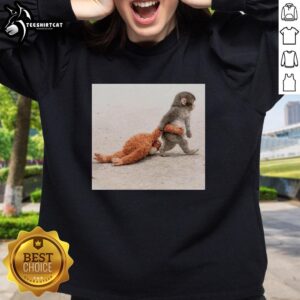 Cute Punch The Monkey sweatshirt featuring a playful plush toy design, perfect for casual and cozy outfits.