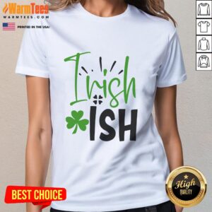 Pretty Irish ladies tee featuring a vibrant design, perfect for celebrating Irish culture and style.